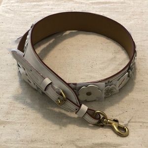 COACH Floral Leather Guitar Bag Strap